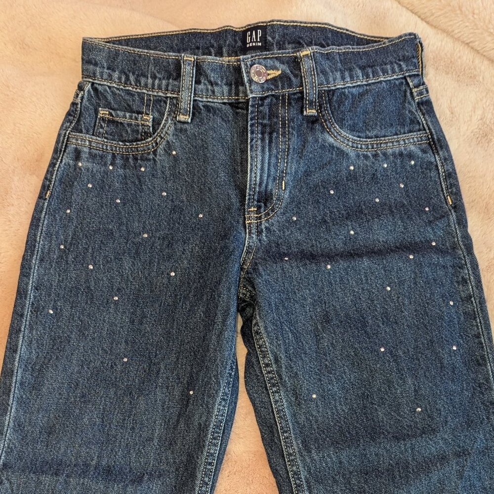 Kids rhinestone jeans